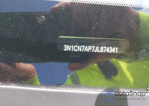 2018 Nissan Versa 1.6 Sv from USA, damaged, VIN 3N1CN7AP7JL874341